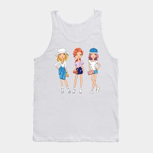 SET of fashion girls Tank Top